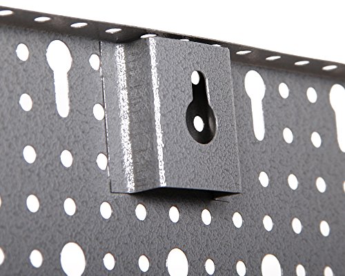 Werkzeugwand Lochwand aus Metall Werkstattwand mit Euro-Lochung 57 x 120 cm aus 3 Teilen - 3