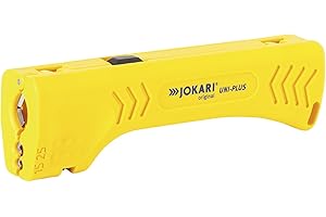 C.K Jokari 30400 Outil à dégainer et dénuder Polyvalent, Jaune