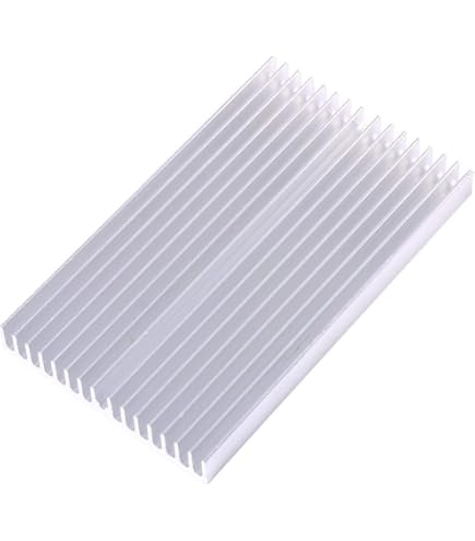 5 Stuks Aluminium Koellichaam – 100x80x7 Mm – Ultradun Voor CPU, Router, Versterker En Meer