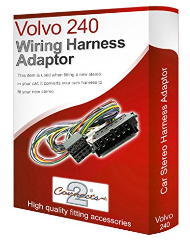 240 radio stereo amplified system wiring harness adapter lead loom ISO