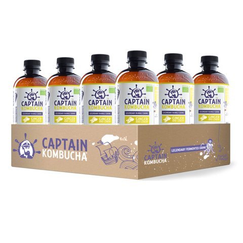 Captain Kombucha - Ginger Lemon - 400 mililitros