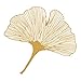 Produktbild Aufkleber Set 4x3cm/1x7,5cm gold-transparent"Ginkgo"