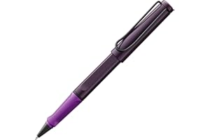 Lamy Safari Violet Blackberry – długopis kulkowy z ergonomicznym uchwytem i szerokością linii M – dla przyjemnego długiego pisania – wykonany z wytrzymałego tworzywa sztucznego ASA – z wkładem