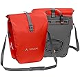 Vaude Aqua Back Bicycle Bag - Waterproof Pannier Rack Bag in Practical Set of 2 - Bicycle Bag Made from Durable & PVC-Free Tarpaulin Material - Made in Germany, Unisex, 12411, Lava, standard size
