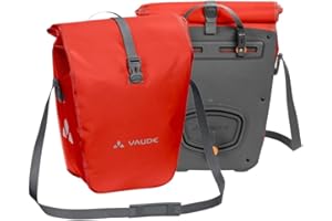 VAUDE Aqua Back – Juego de 2 Bolsas para Bici adaptables a la Carga e Impermeables
