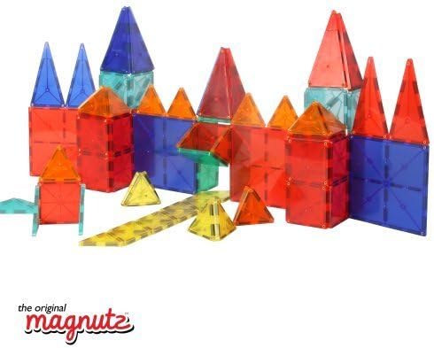 The Original Magnutz 100 pieces deluxe set with 100 translucent tiles