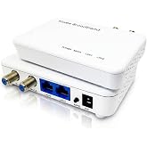 KiweeBroadband Adaptador Moca 2.5 con 2 Puertos 2.5GE - Adaptador Ethernet sobre coaxial (Modelo: KB-M3-02) (Juego de 2)