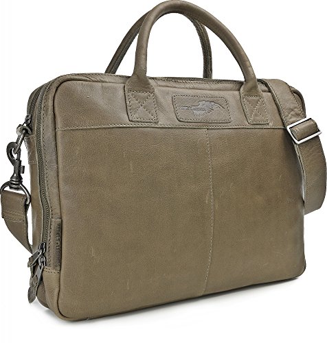 REBELS & LEGENDS, Leder Unisex Aktentaschen, Umhängetaschen, Henkeltaschen, 38,5 x 28 x 9,5 cm (B x H x T) - 5