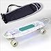 Produktbild BAYTTER Mini Cruiser Skateboard Funboard Komplett Board Bluetooth Lautsprecher mit LED Deck und Leuchtrollen UBS Ladung, 95A Rollenhärte, 85A PU Rädern und ABEC-5 Kugellager