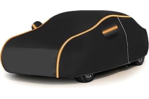 Housse de Voiture pour Jaguar XF(2007-2022) Bâche Voiture Étanche Respirante 6 Couches, Housse de Protection Voiture Extérieur avec Zip et Doublure