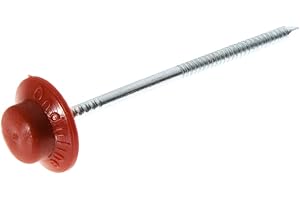 Chiodi Onduline con testa plastica colorata e gambo zigrinato - in blister da 50 pezzi