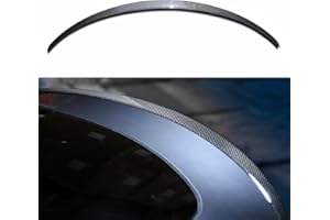 KKTR-CAR Spoiler de Fibra de Carbono para el Tesla Model Y, Spoiler de Maletero Trasero Compatible con Tesla Model Y (Fibra de Carbono Brillante)