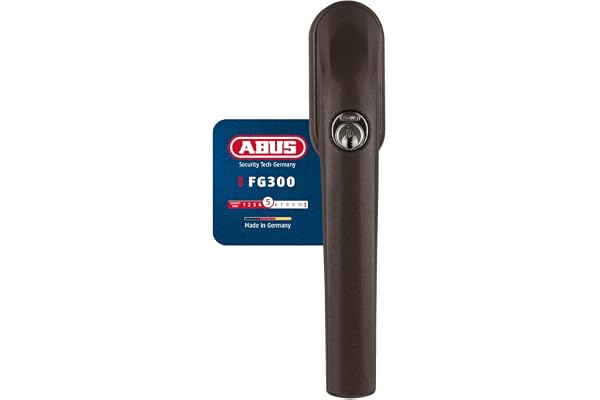 Abus 373732 FG300 B AL0125 Serrure de fenêtre verrouillable à Fermeture simultanée Marron