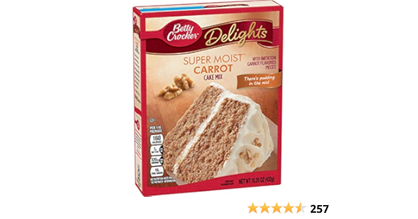 Betty Crocker Super Feuchte Karottenkuchen Mischung 432 Gramm Amazon De Lebensmittel Getranke