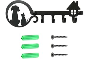 Ktnyl Gancho Para Llaves Entrada, Gancho Para Llaves Almacenamiento Montado En La Pared, Llavero Metal Montado En La Pared, Para Puerta Entrada, Cocina o Automóvil