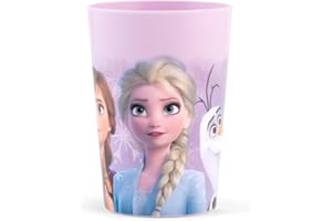 Lulabi Frozen Bicchiere in Polipropilene, Lilla, 25.5cl