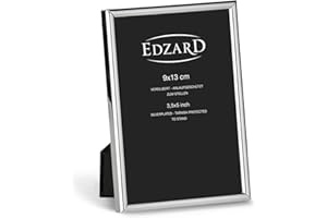 Edzard cornice per foto Genova, placcata in argento pregiato, antiossidante, per foto 9 x 13 cm