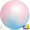 APEXUP Yoga Ball Exercise Ball, Pilates Ball, Anti Slip Stability Ball, Heavy Duty Gym Ball for Fitness, Balance, Core Workout, Physical Therapy