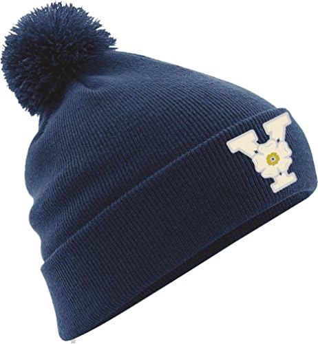 Yorkshire Navy Blue Acrylic Bobble Cap