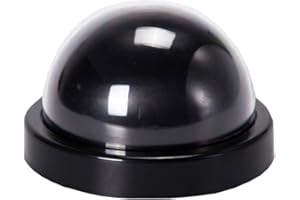 ELEAR 2 X nero fake dummy camera Videocamere finte macchina fotografica di sicurezza CCTV sorveglianza interna esterna IR LED lampeggiante luce rossa impermeabile