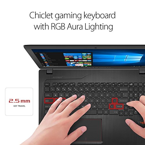 ASUS ROG Strix GL753VE-GC139T 17 3-Inch Gaming Laptop -  Black   Intel Core i7-7700HQ  8 GB RAM  2 TB HDD Plus 128 GB SSD  NVIDIA GTX1050Ti 4 GB GDDR5