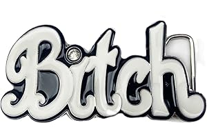 COOLLA Fibbia per cintura da donna - Bitch Western Rodeo Texas Cowboy Grandi fibbie per cintura