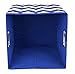 Modern Littles Chevron Folding Storage Bin (Bold Blue)