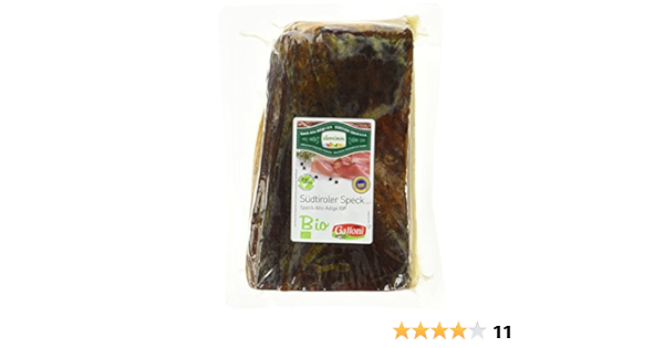 Galloni Sudtiroler Bio Speck Gga 1 4 Stuck 800 G Amazon De Lebensmittel Getranke
