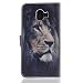 Produktbild Samsung Galaxy J4 2018 Hülle, Galaxy J4 2018 Handyhüle, Alfort Prämie PU Leder Schutzhülle Pastell Muster Lederhülle Tasche Wallet Case Cover für Samsung Galaxy J4 (2018) Smartphone 5.5" mit Kartensteckplatz und Standfunktion ( Löwenkopf )