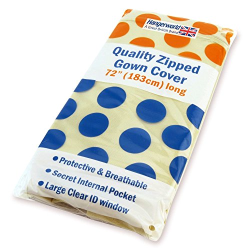 Wasserabweisender Kleidersack für Hochzeitskleider – Elfenbein – 183 cm – Hangerworld - 8