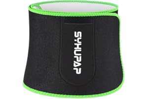 SYXUPAP Extra-breiter Bauchweggürtel für Damen & Herren,Fitnessgürtel,Fitness Gürtel,Schwitzgürtel, Gewichthebergürtel Verstellbarer Neopren Sauna Bauchweggürtel Schweiß