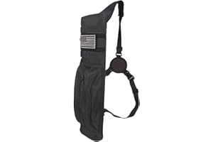 KRATARC Krayney Archery Multi-function Back Arrow Quiver with Molle System Shoulder Hanged Target Shooting Quiver for Arrows