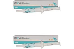 DRN Uryvet Paste evo | Doppelpack | 2 x 15 ml | Ergänzungsfuttermittel für Hunde und Katzen | Zur Unterstützung der Harnwegsgesundheit | Mit D-Mannose und Tryptophan