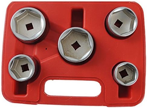 D2B OIL FILTER SOCKET SET CAP WRENCH KIT 5 PIECE 24 27 32 36 38 MM