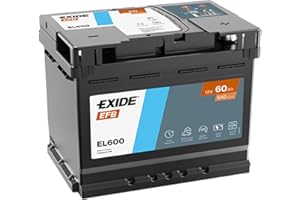 Exide EFB EL600, batería de carro, 60Ah, 540A