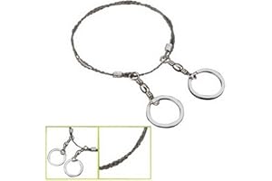 FAMILYMALL Cavo acciaio inossidabile Filo emergenza Campeggio Caccia Viaggi Survive Strumento tascabile tagliare albero sopravvivenza