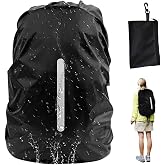 TECET&reg; 2 x Waterproof Backpack Rain Cover 20-30L | Raincoat for Backpack | Reflective Rain Protector Backpack | School Backpa