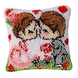 Dieses Kit wird Ihnen einen Kissenbezug geben, der Stickerei Hochzeitspaar Liebhaber Muster, es ist süß, süß und schön.