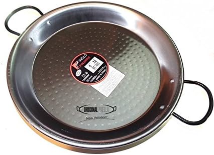 Polished Steel Paella Pan 32cm Paellera Valencian