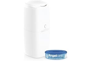 Angelcare - Sistema di smaltimento per pannolini, colore: Bianco