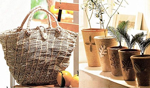 PsmGoods® Jute-Schnur-Schnur-Schnur Natur hessischen Burlap Twine Seil für rustikale Hochzeit Weihnachtsdekorationen Floristik DIY Dekor-Spielzeug-Handwerk (Cord 100m) - 5