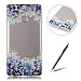 Produktbild HUAWEI P9 Hülle,HUAWEI P9 Silikone Etui,Feeltech Weiche TPU Gel Rückdeckel Schutzhülle [Crystal Clear] Durchsichtige Bunte Malerei sehen durch rückseitige Abdeckung mit [Frei Stylus Pen] Leichte kratzfeste stoßdämpfende Hülle für HUAWEI P9 - Orchidee oben u. Unten