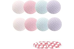 Topes de Puerta,GKONGU 8 Piezas Protectores de Pared Blandos con 4 Piezas extra 3M Pegatinas