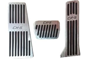 AOJIEK Auto Pedal Set Pedalabdeckung FüR Maz-da CX5 CX 5 CX-5 2013 2014 2015 2016 2017 2018 2019 2020 Aluminium Gaspedal Bremspedal Gas Bremse Abdeckung Anti -Rutsch Pad ZubehöR