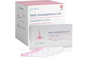 gef + medica - 5 Test Ovulazione per il Monitoraggio Rapido del Ciclo e del Periodo Fertile per Donne in Cerca di una Gravidanza