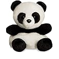 Aurora, 61350, Palm Pals Bamboo Panda, 5In, Soft Toy, Black & White