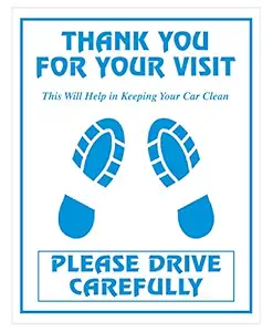 CONVRT Car Disposable Paper Foot Mat, Compatible with Passenger Car, Bus, Van, Truck, Crew Cab, Tractor, SUV, Pickup Truck, UTV (White, Universal Size) - Pack of 100