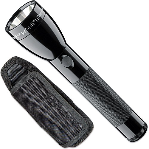 ML50L Mag-Lite LED 2C-Cell Stablampe, 490 Lumen, schwarz inkl. Holster SET-4T39