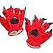 Produktbild Gaddrt Tierkarikatur-Tatzenhandschuhe Plüsch halten warme Krallen Stich Dinosaurier Bär Cosplay Handschuhe (Red)