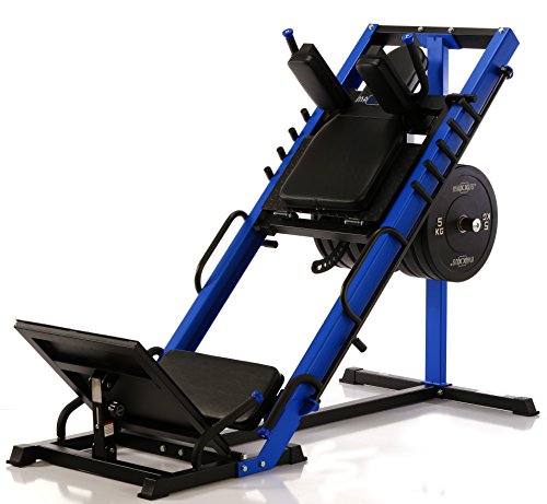 MAXXUS® 2in1 Beinpresse und Hackenschmidt Maschine. Extrem massive Stahlrahmenkonstruktion. Eine Beinpresse in solider Qualität für anspruchsvolle Sportler.
